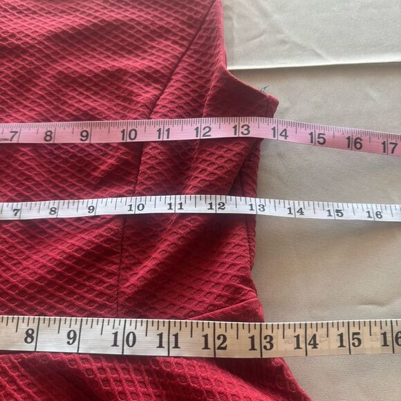 Forever 21 Womens Red Peplum Top  Medium Elegant Party Feminine Date Night Y2k - Picture 11 of 12